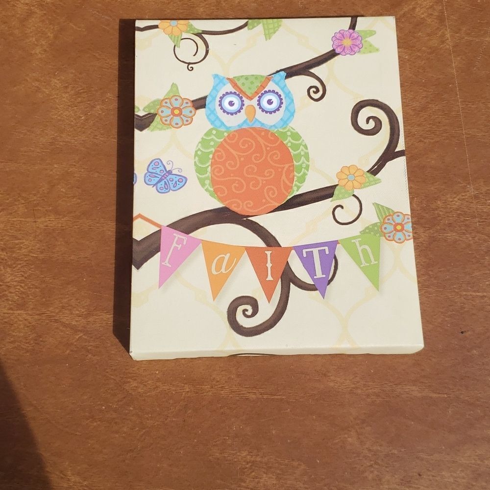 EUC Cute 3 Pc Owl Kids Room Pictures Wall Decor - Picture 3 of 7